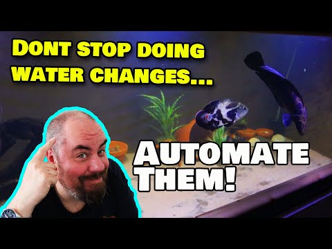 Aquarium automatic water change drip system