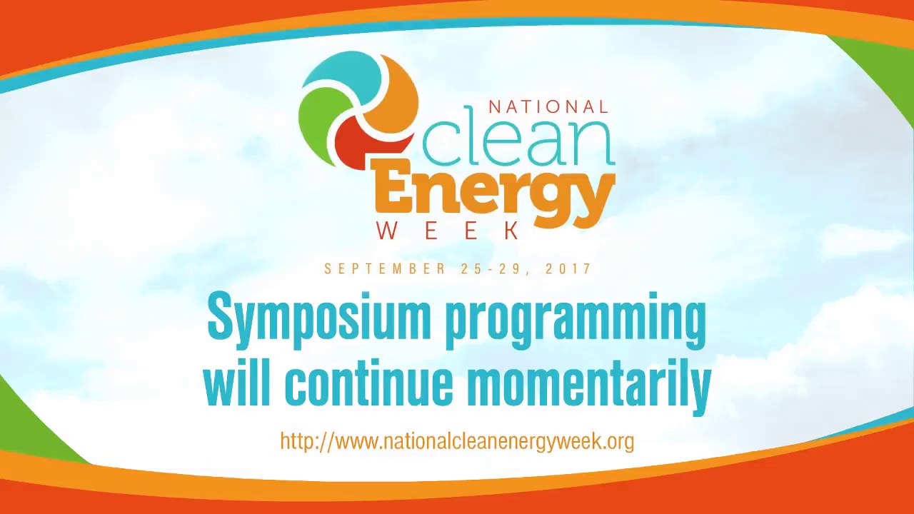 National Clean Energy Week Live Stream