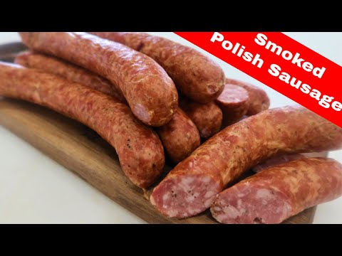 Hot Smoked Polish Sausage, from Home Production of Quality Meats and Sausage.