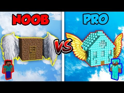 Minecraft NOOB vs. PRO: FLYING HOUSE in Minecraft! Video
