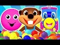 Baby Pop Learn Colors Shapes ABCs Alphabet Nursery Rhymes Teach Children With Busy Beavers