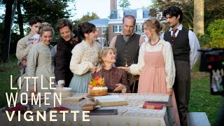 Video trailer för LITTLE WOMEN Vignette - Behind-The-Scenes