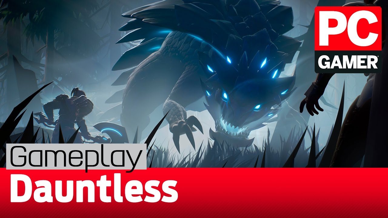 Dauntless gameplay â€” combat demo hunting Shrike and Pangar - YouTube