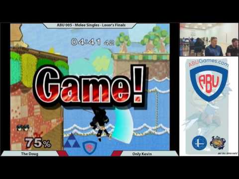 ABU 005: Melee GF - The Doug (Samus, Peach, Marth) Vs Only Kevin (Samus, Falco, Ganondorf, Fox)