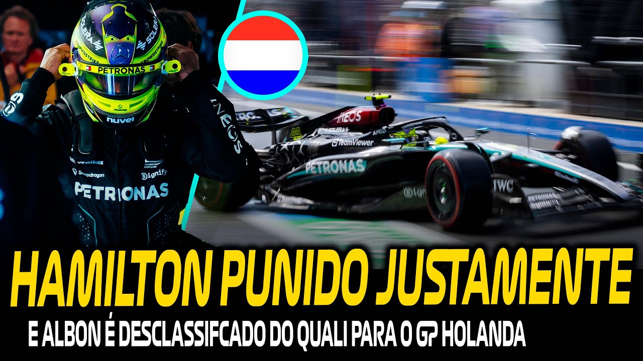 HAMILTON PUNIDO, ALBON DESCLASSIFICADO, SARGEANT PODE SER DEMITIDO E MAX DEFENDE INVESTIDA DE WOLFF