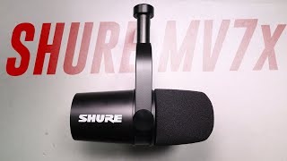 Video thumbnail for Shure MV7x Podcast Mic Review / Test (vs. SM7b, RE20, Q2u, SM58, and More) by Podcastage