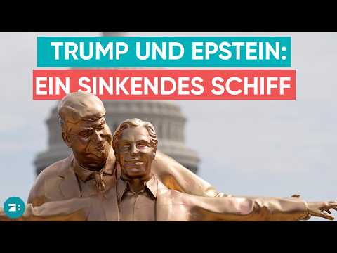 Video Thumbnail: Provokative Statue in Washington: Trump und Epstein in Titanic-Pose