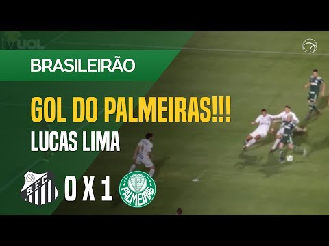 GOL (LUCAS LIMA) - SANTOS X  PALMEIRAS - 19/07 - BRASILEIRÃO 2018