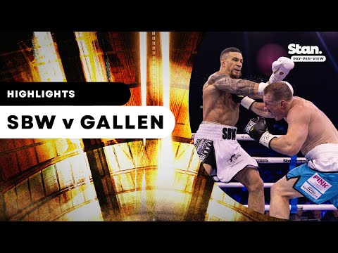 Highlights | SBW v Gallen | Stan Pay-Per-View