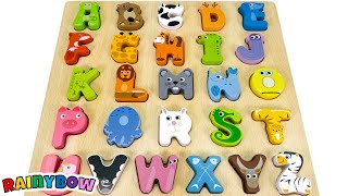 Animal ABC Puzzle | Preschool Toy Learning Video