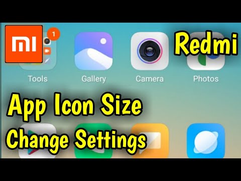 App Icon Size Increase And Decrease In Redmi | All Mi Mobile Phone
