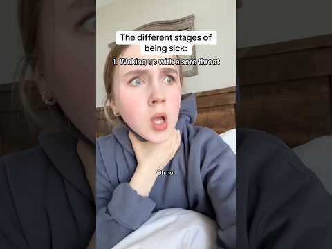 The different stages of being sick #pov #relatable #comedy #skit