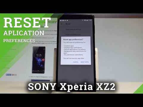 How to Remove App Preferences in SONY Xperia XZ2 - Reset App Settings |HardReset.info
