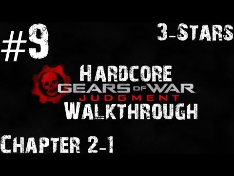Gears Of War Judgment - Hardcore Walkthrough - Chapter 2 - Part 1 - Enfield Bridge - 3 Stars