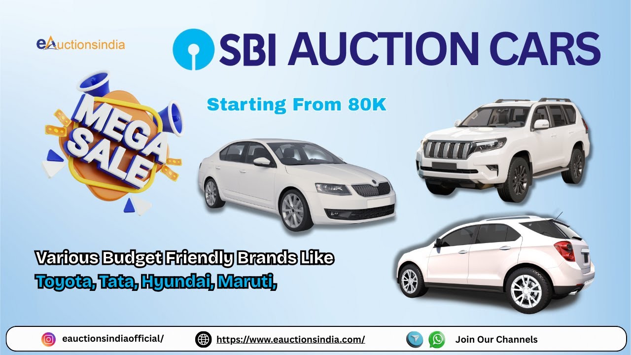 SBI Auction Cars - E Auction India  #sbiseizedcars #auction #eauctionsindia #vehicleauctions #cars