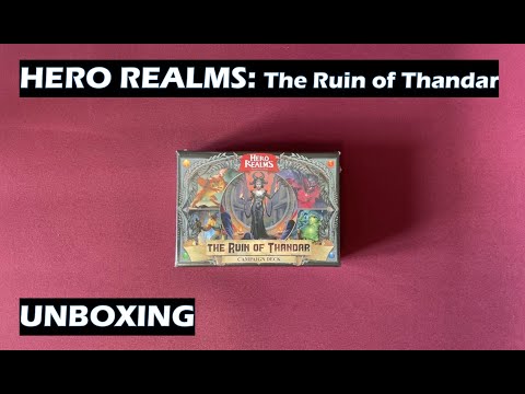 Unboxing Hero Realms The Ruin of Thandar Card Game
