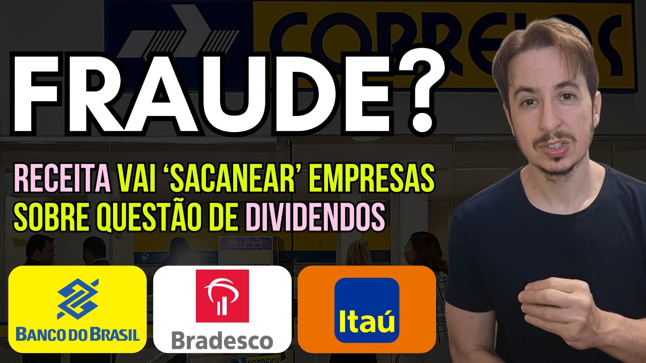 Receita vai "sacanear" empresas em Dividendos. Bancos 12bi pros Correios tem Fraude? Bitcoin é Hora?