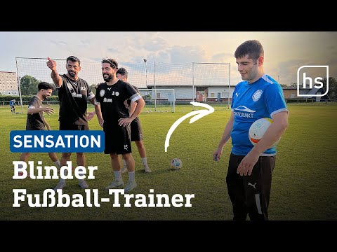 Wie ein Blinder sehende Fußballer in Ober-Ramstadt trainiert | hessenschau