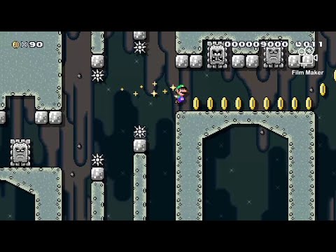 Thwomp speed run ドッスンスピードラン by えんどー!? SMM2