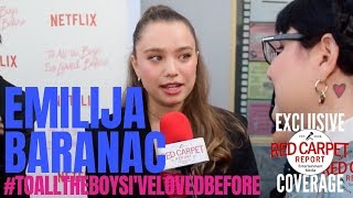 Emilija Baranac interview at premiere of \