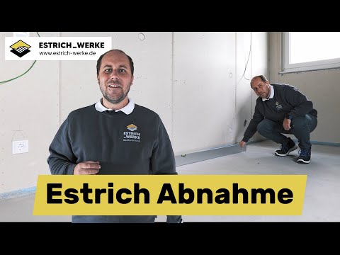 So läuft eine Estrich Abnahme | Estrich Werke