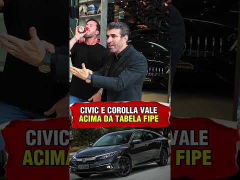 CIVIC E COROLLA VALEM ACIMA DA FIPE #civic #corolla #fipe #short