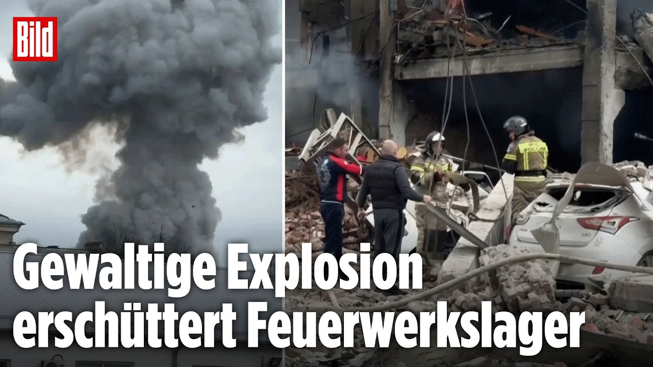EXPLOSION IN RUSSLAND: Feuerwerkslager detoniert – Tote und Verletzte in Wladikawkas