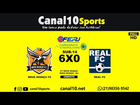 Nova Iguaçu FC 6 x 0 Real FC - Metropolitano (Sub-14) - Compacto