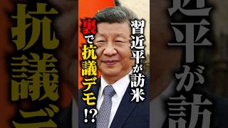 習近平主席のアメリカ訪問。その裏で、こんな抗議がここアメリカで起きていました。