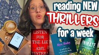 📚 reading NEW mystery/thrillers 😨 for a week | new releases | reading vlog 🎙 💔