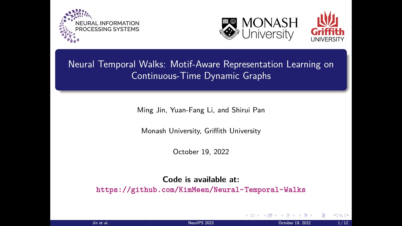 [NeurIPS 2022] Motif-Aware Representation Learning on Continuous-Time Dynamic Graphs