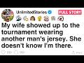 My wife showed up to the tournament in another man’s jersey. She doesn’t know I’m here. [FULL STORY]
