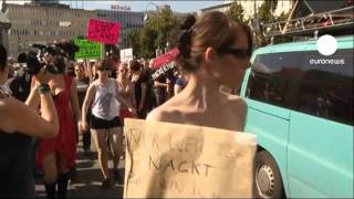 Germans take part in 'Slutwalk' to show support