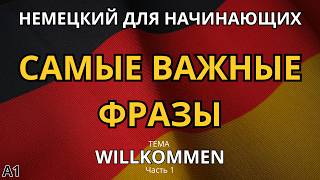 ЗАПОМНИ НАВСЕГДА САМЫЕ НУЖНЫЕ НЕМЕЦКИЕ ФРАЗЫ по теме "Willkommen!" уровня A1! Formell und informell.