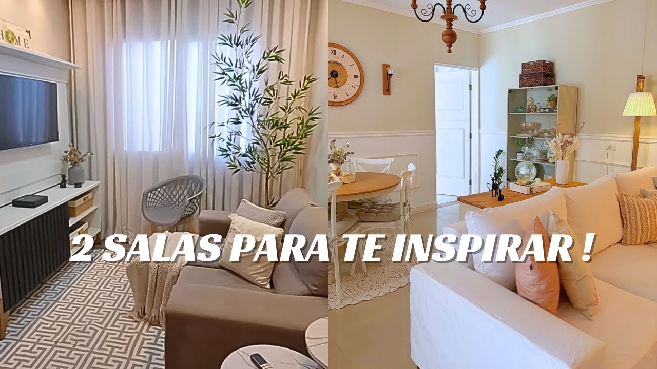 COMO DECORAR SALA GRANDE E PEQUENA COM QUE JÁ TEM EM CASA!