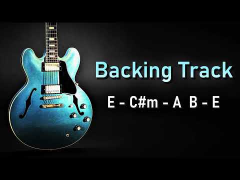 Pop Rock BACKING TRACK E Major | 112 BPM | Guitar Backing Track