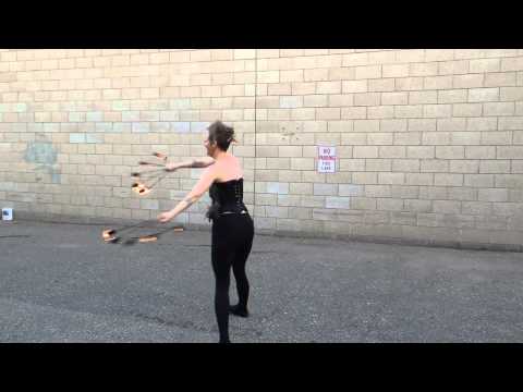 Lynn Gravatt Fire Spinning to "Wild Child" by Enya