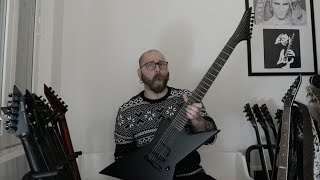 Video thumbnail for ESP LTD EX-7 Baritone Black Metal - UNBOXING by Late Honkola