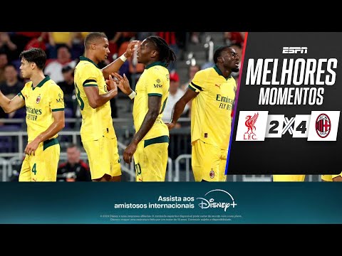 Gols e lances de Liverpool x Milan