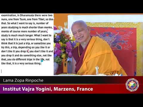 20190606 1330 LZR IVY FRANCE - Advice to sangha and what is important to remain ordained