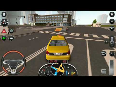 Taxi Sim 2016 || Direksiyonlu araba oyunu - Android Gameplay