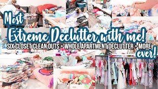 MOST EXTREME DECLUTTER WITH ME EVER!! DECLUTTERING MARATHON CLEAN WITH ME CLEANING MOTIVATION
