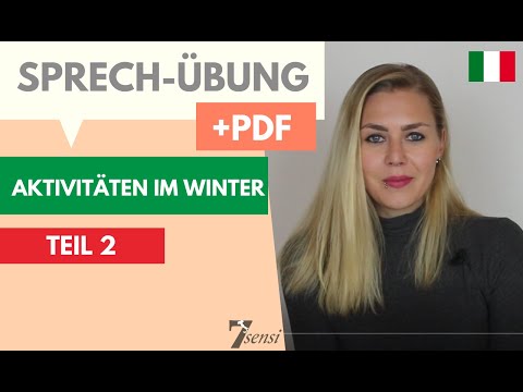 Italienisch sprechen üben | Aktivitäten im Winter | Teil 2