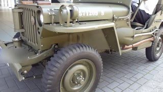 1944 WW2 Willys MB Jeep Start Up and Sound 2.2 60 hp 100 Km/h 62 mph 1944 WW2 Willys MB Jeep Start Up and Sound 2.2 60 hp 100 Km/h 62 mph
