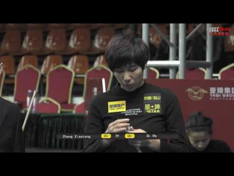 Qi He VS Zhang Xiaotong - Ladies - 2017 Chinese Billiards World Championship
