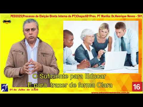 PED 2025( Processo de Eleição Direta Interna do PT)CHAPA: 681PR PT MARÍLIA:DR. HENRIQUE NEVES - 581.