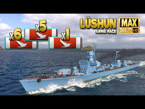 Destroyer Lüshun: Division with 12 destroyed ships - World of Warships
