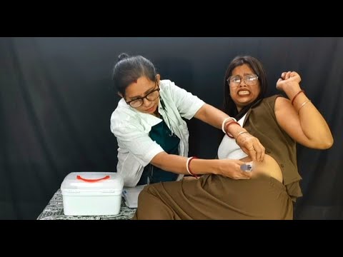Doctor lagaya Injection #funnyinjection #viralinjection #injection video