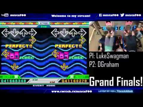 Dgraham vs. LukeSwagman in the Philly Area DDR Extreme Tournament FINALS