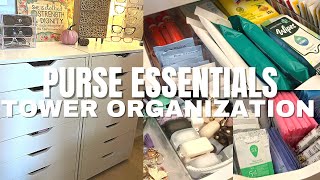 PURSE TOWER ESSENTIALS ORGANIZATION | HANDBAG, EVERYDAY CARRY, WHAT'S IN MY PURSE/BAG